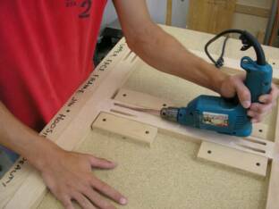 Building the Hoosier Cabinet's Upper Face Frame