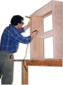 Sanding a Hoosier Cabinet