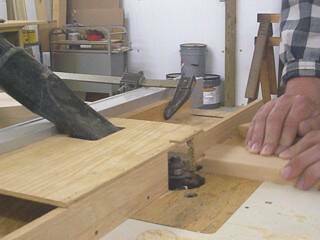 Routing the cope in a Hoosier Cabinet Door Rail